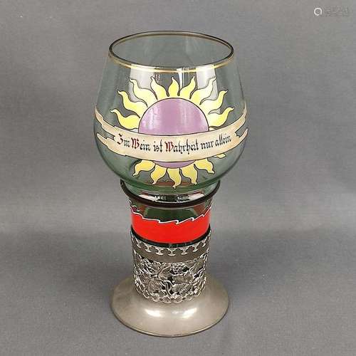 Art Nouveau goblet "Im Wein ist Wahrheit nur allein&quo...