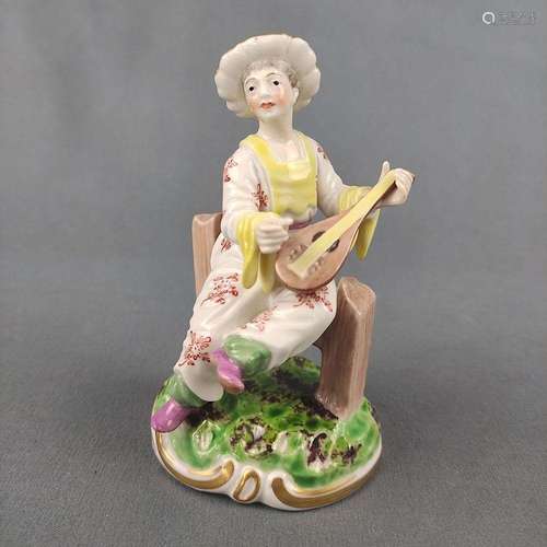 Figurine in chinoiserie style, Nymphenburg/ Frankenthal, sea...