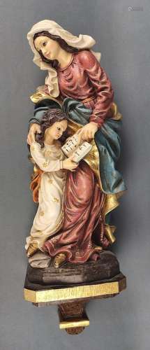 Holy Mary, with little girl, Oberammergau, sculpture worksho...