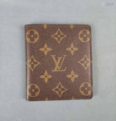 Louis Vuitton card case in monogram canvas, vintage, with le...