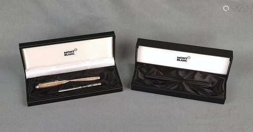 Mont Blanc, biros and cartridge fountain pen, consisting of ...