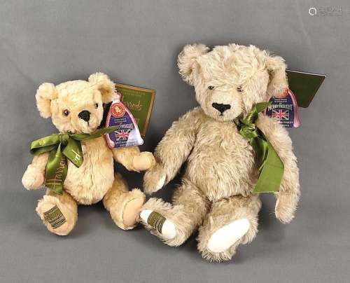 Two Harrods bears, one with a tilting voice, height 36cm, an...