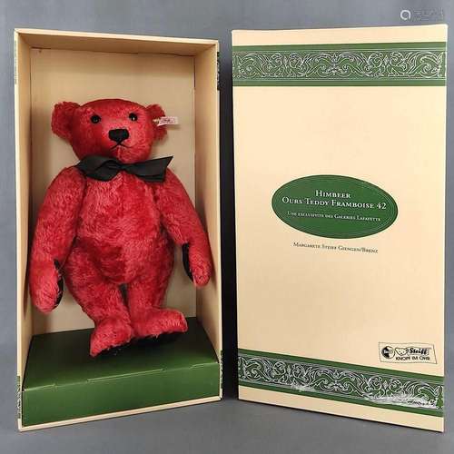 Steiff Teddy Bear "Framboise", "Raspberry our...