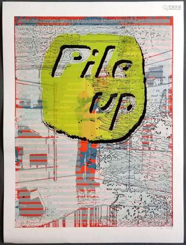 Estermann, Lorenz (1968 Linz) "pile up", silkscree...