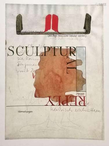 Walther, Franz Erhard (1939 Fulda) "Sculptural", c...