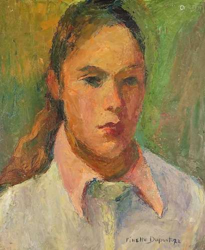 Dupont, Finette (1899-1986 Liège) "Portrait of a Woman&...