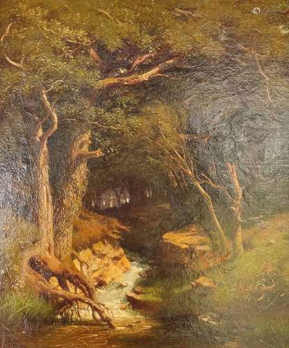 Funk, Heinrich (1807 - 1877) " Creek Landscape", s...