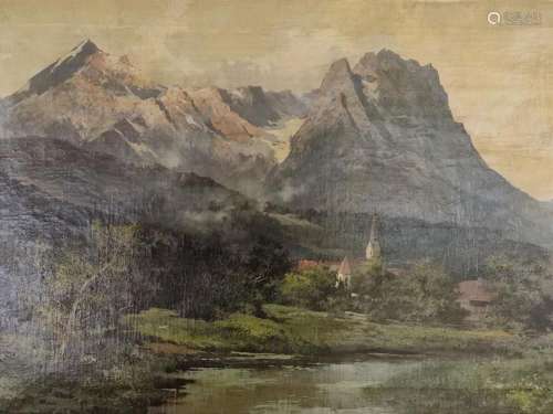 Guggenberger, Thomas (1815-1882 Munich) "View over Garm...