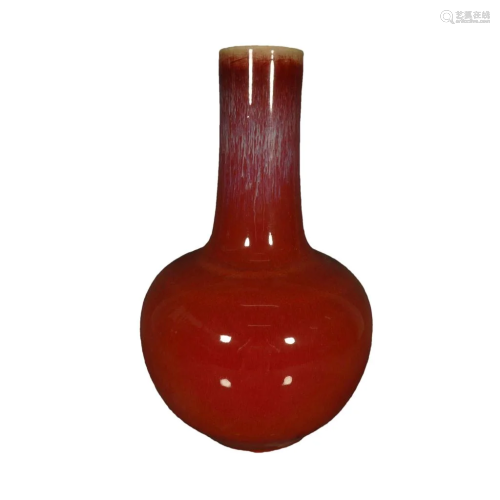 A Delicate Yaobian-Glazed Vase