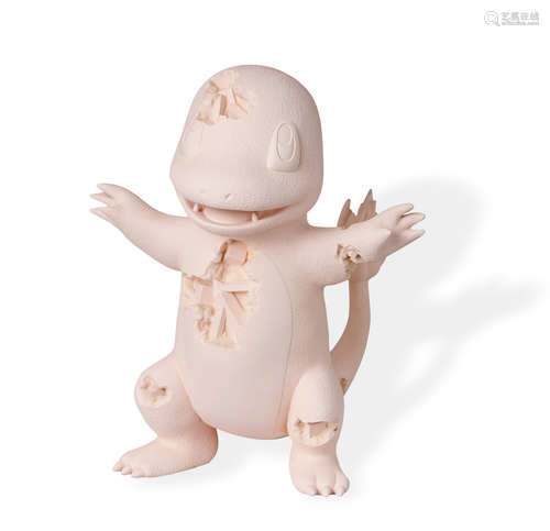 Daniel Arsham×Pokémon 2021年 结晶的小火龙 粉色树脂和氧化铝