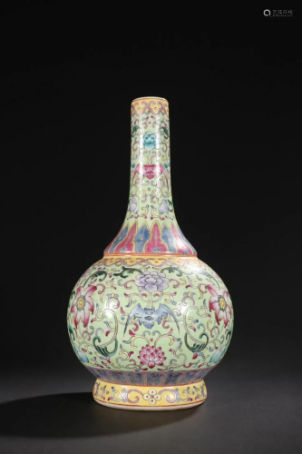A Fine Enamel 'Flower' Vase