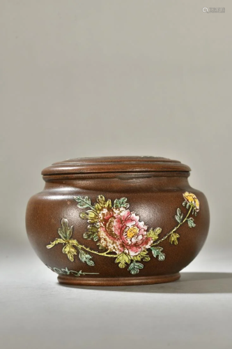 A Delicate Zisha 'Flower' Tea Jar
