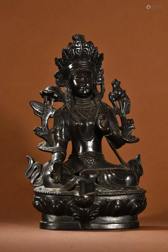 A Zitan Figure of Buddha