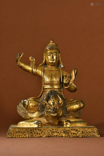 A Fine Gilt-bronze Figure of Buddha