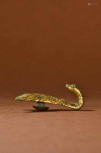 A Delicate Gilt-bronze Buckle