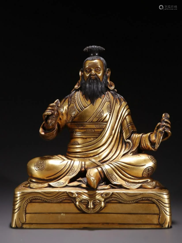 A Fine Gilt-bronze Figure of Buddha
