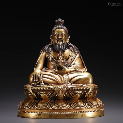 A Fine Gilt-bronze Figure of Buddha