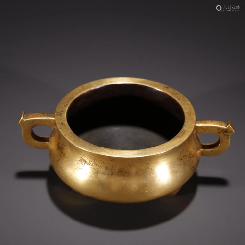 A Fine Gilt-bronze Censer