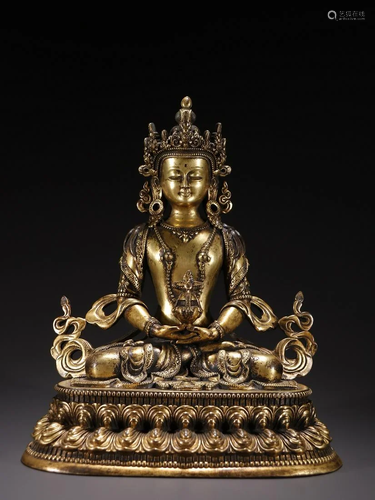 A Gilt-bronze Figure of Tara