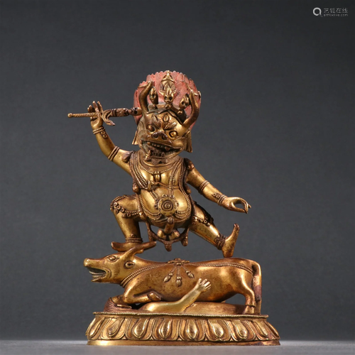 A Fine Gilt-bronze Figure of Buddha