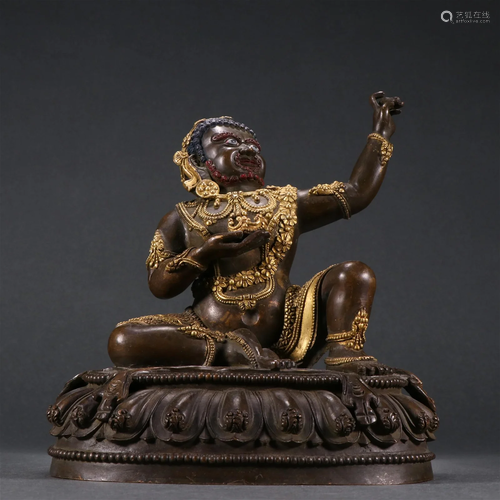 A Fine Gilt-bronze Figure of Buddha