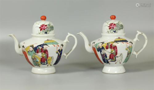 pair of Chinese teapots, possibly 18th/19th c.