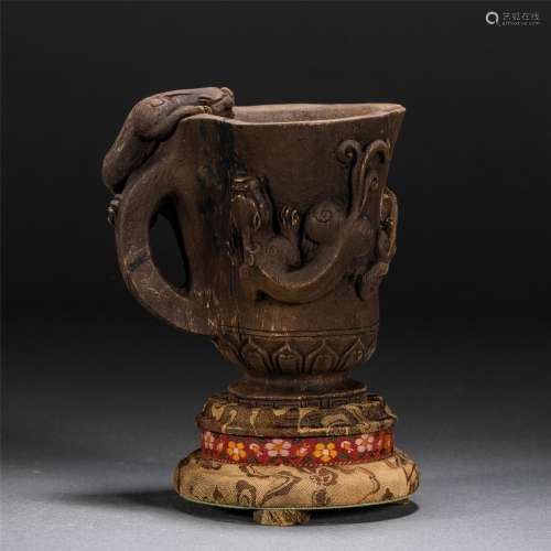 A CHINESE CHENXIANG CUP WITH HANDLE