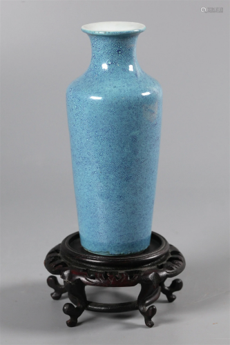 Chinese robin's egg glazed vase, possibly 19th c.