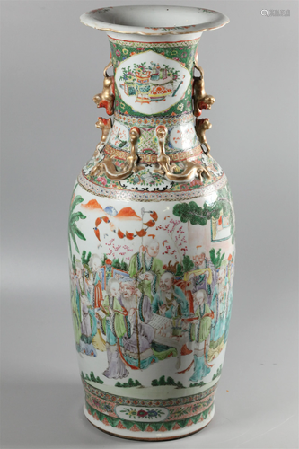 large Chinese porcelain vase, possibly 19th c.