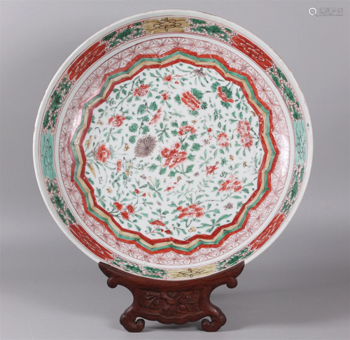 Chinese porcelain charger, possibly 18th c.