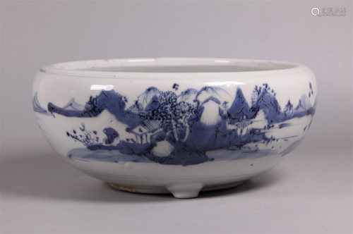 Chinese porcelain censer, possibly 19th c.