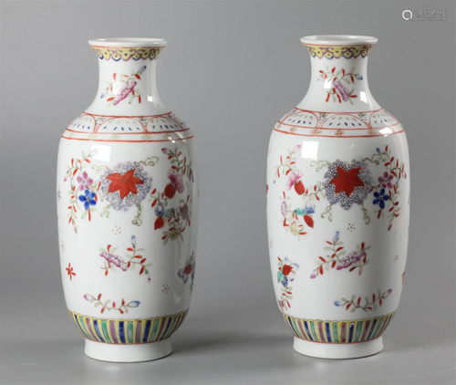 pair of Chinese vases, possibly Republican period