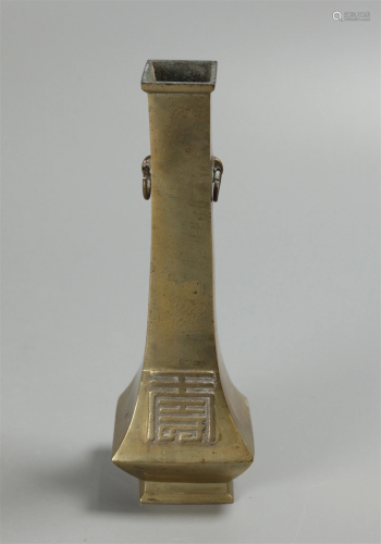 Chinese bronze vase, possibly 18th/19th c.