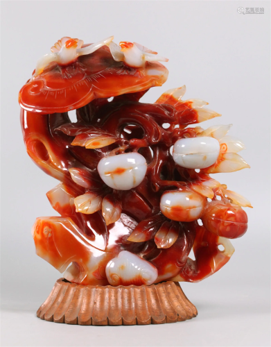 Chinese agate carving