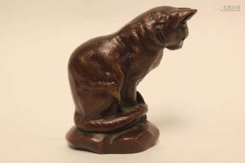 Barye, Bronze Cat