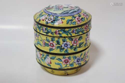 Chinese 
Multilayer Cloisonne Box