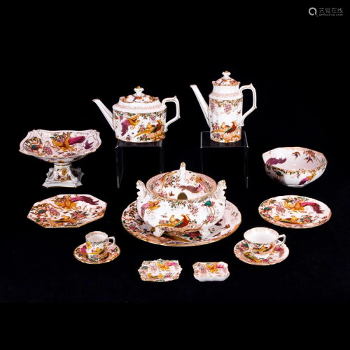 (Lot of 142) A Royal Crown Derby bone china assembled dinner...