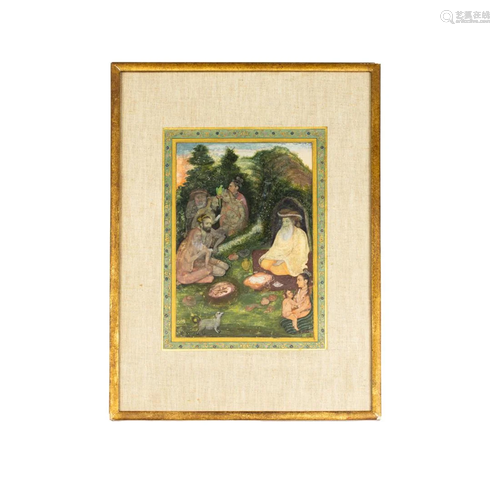 An Indian miniature painting