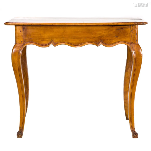 A French Provincial fruitwood work table