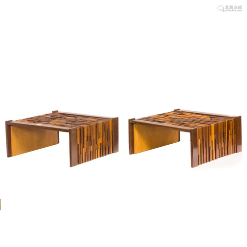 Percival Lafer, Accent Tables, pair