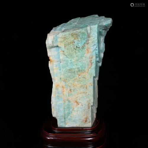 Brazil Natural Amazonite Original Stone Statue