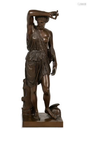 A Bronze Figure of Diana