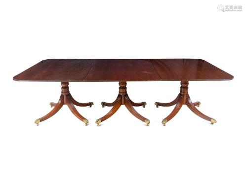 A George III Style Mahogany Extension Dining Table