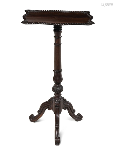 A Scottish William IV Laburnum Tripod Table in the Manner of...