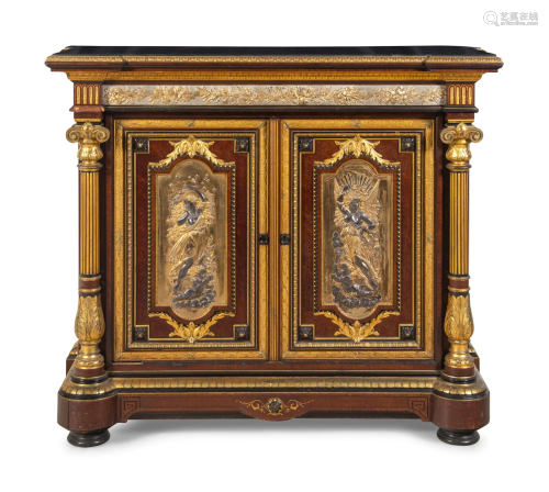 A Gilt Bronze Mounted Marble-Top Sideboard