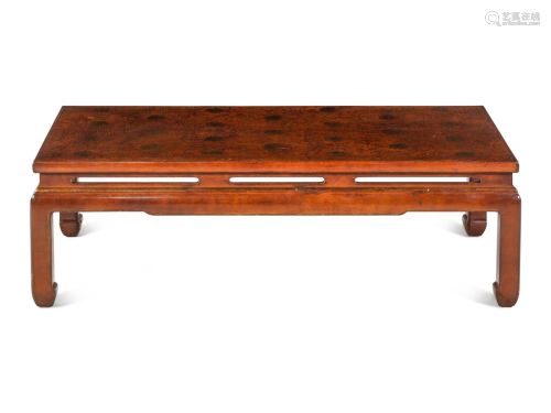 A Chinese Export Lacquer Low Table