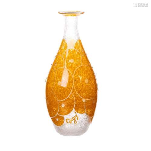 DEGUE - Art Deco glass vase