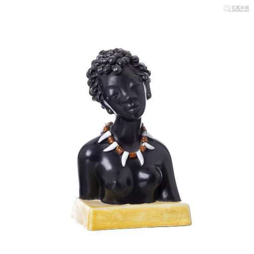LEOPOLD ANZENGRUBER - African ceramic figure