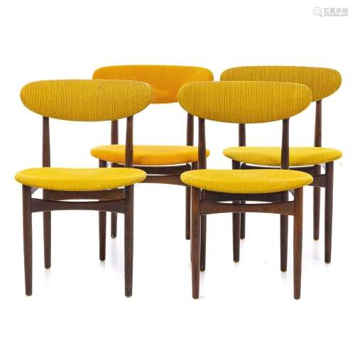 DANISH WORK, C.1960 - Four chairs