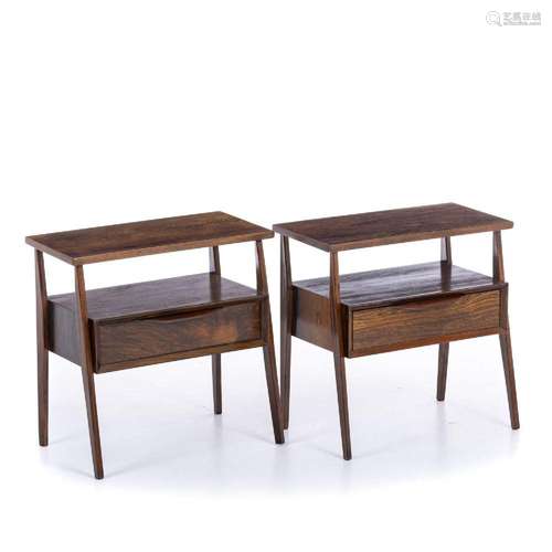 DENMARK WORK, c.1960-70 - Pair of bedside tables